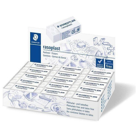 Caja 30 gomas de borrar Staedtler 526 B30 Rasoplast