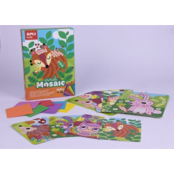 Kit Mosaico de Goma Eva Animales del bosque APLI 14289