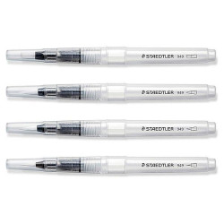 Set 4 Pinceles con deposito Staedtler F, M, G y PlanoMediano 