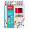 Estuche 8 Rotuladores DOTS Apli Kids 16805