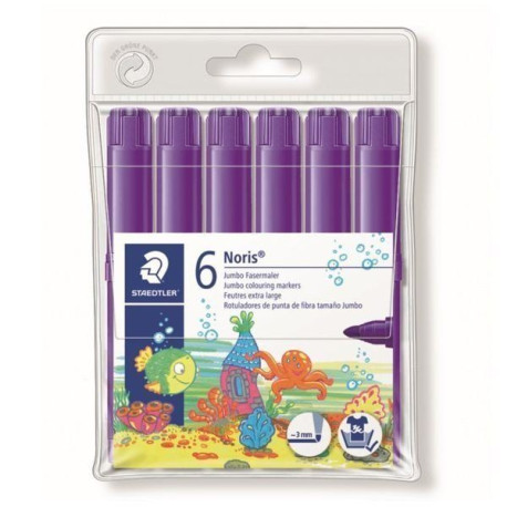 Pack 6 Rotuladores Staedtler Noris 340-6 Violeta