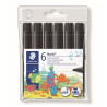 Pack 6 Rotuladores Staedtler Noris 340-9 Negro