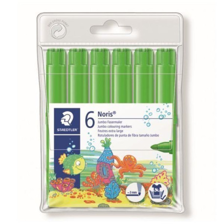 Pack 6 Rotuladores Staedtler Noris 340-50 Verde Claro