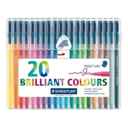 Estuche 20 Rotuladores Staedtler Triplus Color 323 