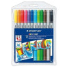 Estuche 12 rotuladores Staedtler Doble Punta 320-NWP12