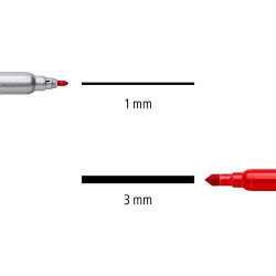 Estuche 12 rotuladores Staedtler Doble Punta 320-NWP12