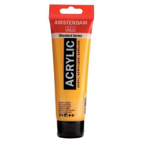 Acrílico Amsterdam 120 ml (270) Amarillo Azo Osc.