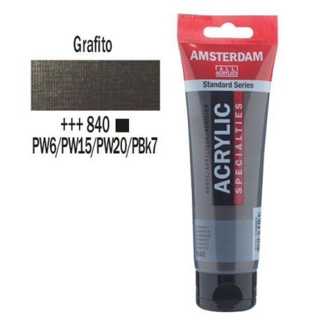 Acrílico Amsterdam 120 ml (840) Grafito