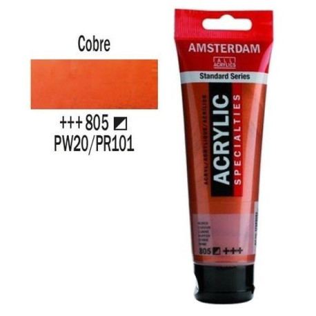 Acrilico Amsterdam 120 ml (805) Metalic Cobre