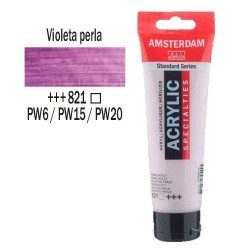 Acrilico Amsterdam 120 ml (821) Perlado Violeta