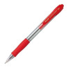 Bolígrafo PILOT SUPER GRIP (M) Retractil Rojo