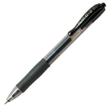 Bolígrafo PILOT G2 (0,7) Retráctil Negro