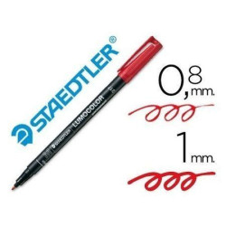 Rotulador Permanente LUMOCOLOR 317-M Rojo