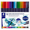 Set 18 Rotul. Staedtler Duo Acuarelables