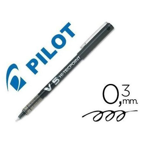 Roller PILOT V-5 Punta de Aguja 0,5 color Negro