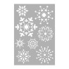 *Plantilla Navidad 10x15 cm Artemio Copos Nieve