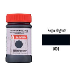Pintura Vintage Chalk Paint 100 ml (7001) Negro Elegante