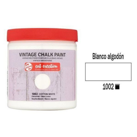 Pintura Vintage Chalk Paint 250 ml (1002) Blanco Algodón