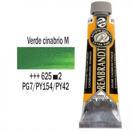 OLEO REMBRANDT 40 ml S/2 (625) VERDE CINABRIO MEDIO