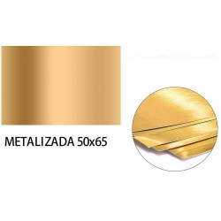 Cartulina Metalizada 50x65 cm Oro