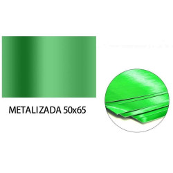 Cartulina Metalizada 50x65 cm color Verde