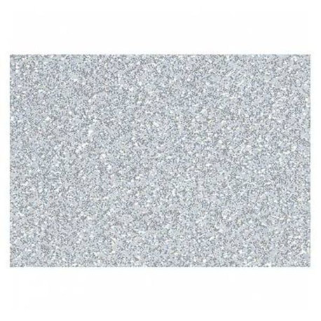 Cartulina Purpurina 50x65 cm color Plata