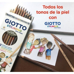 Giotto SKIN TONES 12 Lápices colores Tonos Piel 