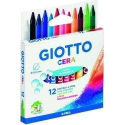 Giotto Ceras caja 12 colores de 8,5x90 mm            
