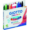 Giotto Ceras Maxi caja 12 colores de 11,5x100 mm            