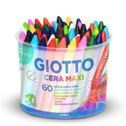 Giotto Ceras Maxi bote 5x12 colores de 11,5x100 mm            