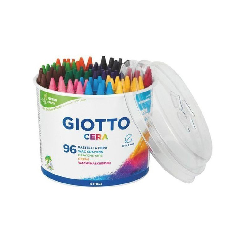 Giotto Ceras bote 8x12 colores de 8,5x90 mm