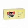 Pack 12 blocs Notas Adhesivas FIXO 100 Hj. 38x51 mm AMARILLO 