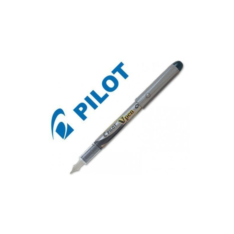 Pluma desechable PILOT V-Pen Silver Negro