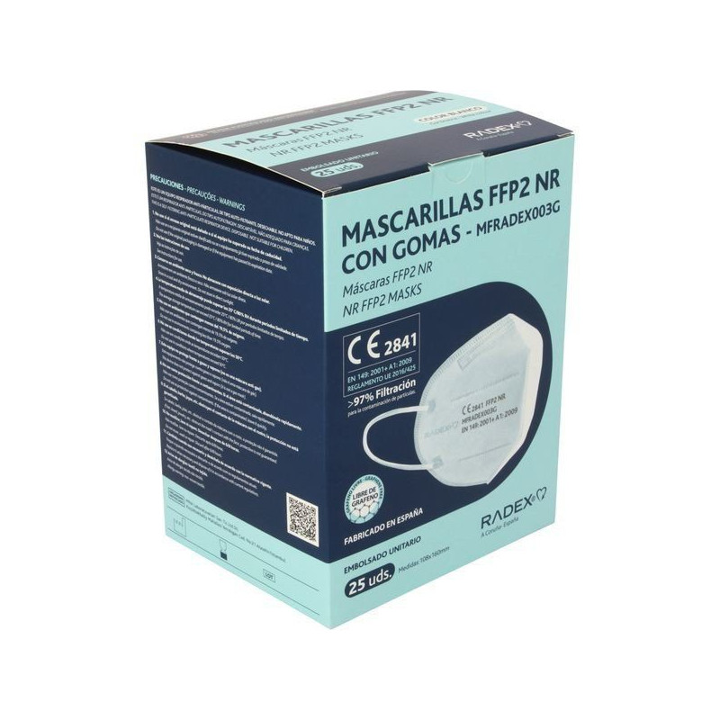 Mascarilla FFP2 blanca (25 u.)