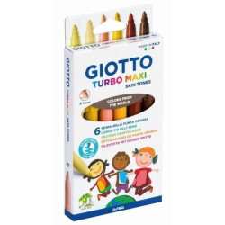 Giotto SKIN TONES 6 Rotul. Turbo Maxi Tonos Piel