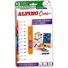 Estuche 12 tubos Pintura Textil 3D Alpino Crea 