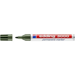 Rotulador Permanente Edding 3000 Verde Oliva