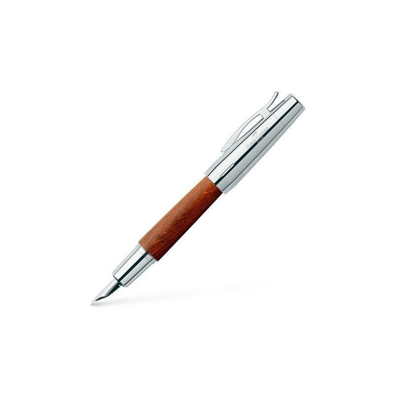 Pluma "F" Roller Faber-Castell E-MOTION Madera Coñac