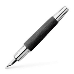 Pluma "F" Faber-Castell E-MOTION Madera Negra