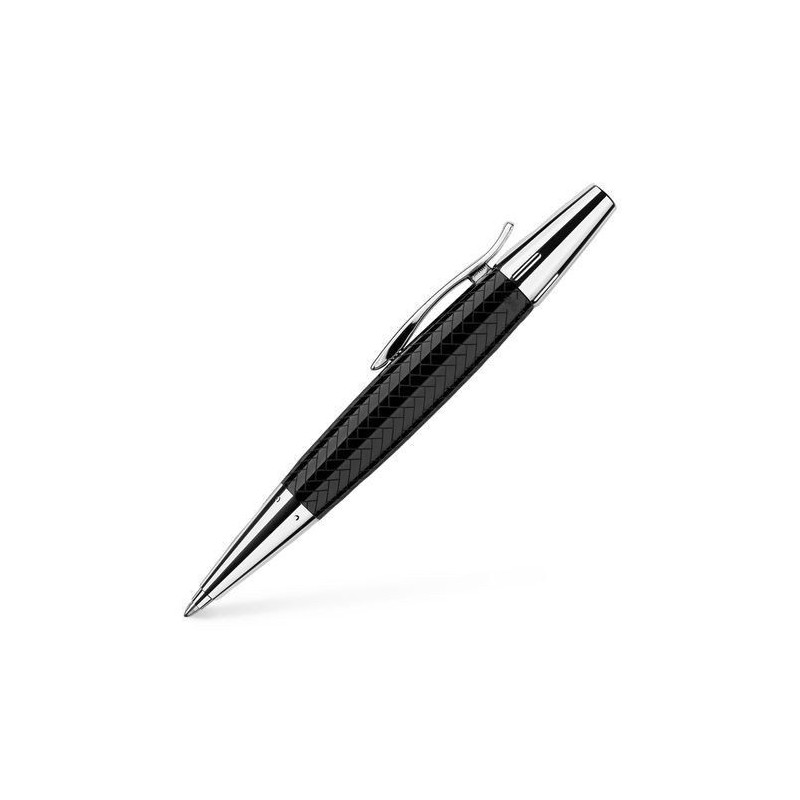 Bolígrafo Faber-Castell E-MOTION Resina Negra TRENZADO