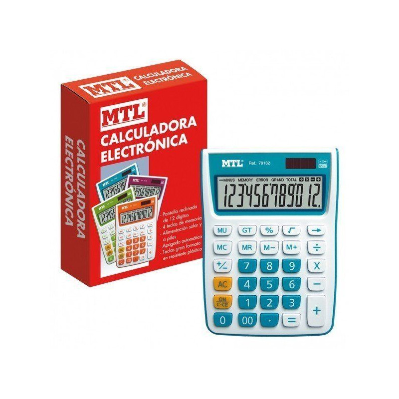 CALCULADORA MTL PLUS (79132) COLOR AZUL