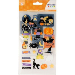 *Set 3 hojas Pegatinas Halloween Artemio 11004813