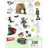 Set 3 hojas Pegatinas Halloween Apli 116