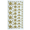 *PEGATINAS GLITTER ESTRELLAS ORO de 1 a 4 cm (AR)