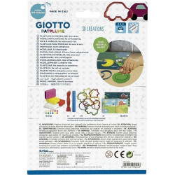 Plastilina Giotto Patplume 12x33 gr 3D Creation