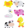 PEGATINAS 3D GOMA EVA GR-68048109 ANIMALES GRANJA