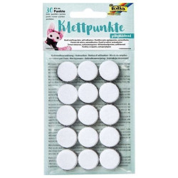 Velcro Adhesivo 30 Circulos de 20 mm surtidos en Blanco y Negro