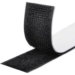 Velcro Adhesivo Cinta Gancho+Rizo 2 m x 20 mm Negro