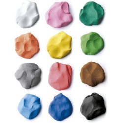 Plastilina GIOTTO PATPLUME 12x350 gr colores surtidos