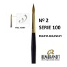 Pincel Rembrandt corto S/100 Marta Kolinsky Nº 2